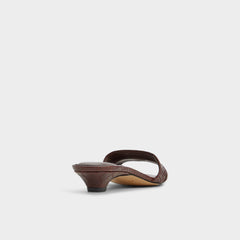 Aldo Scarletta Dark Brown Women's Heeled mules - Heeled mule, Kitten heel