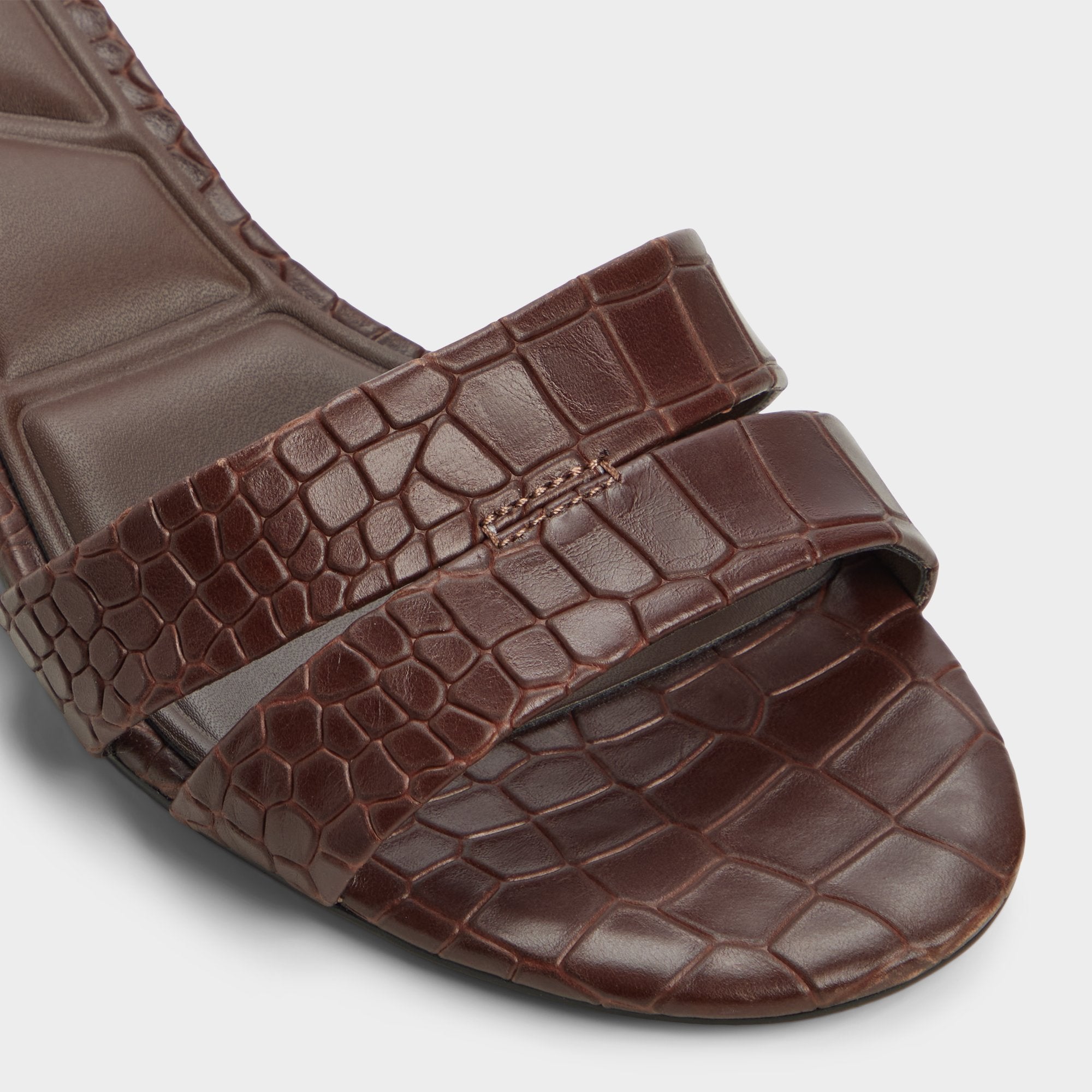Aldo Scarletta Dark Brown Women's Heeled mules - Heeled mule, Kitten heel
