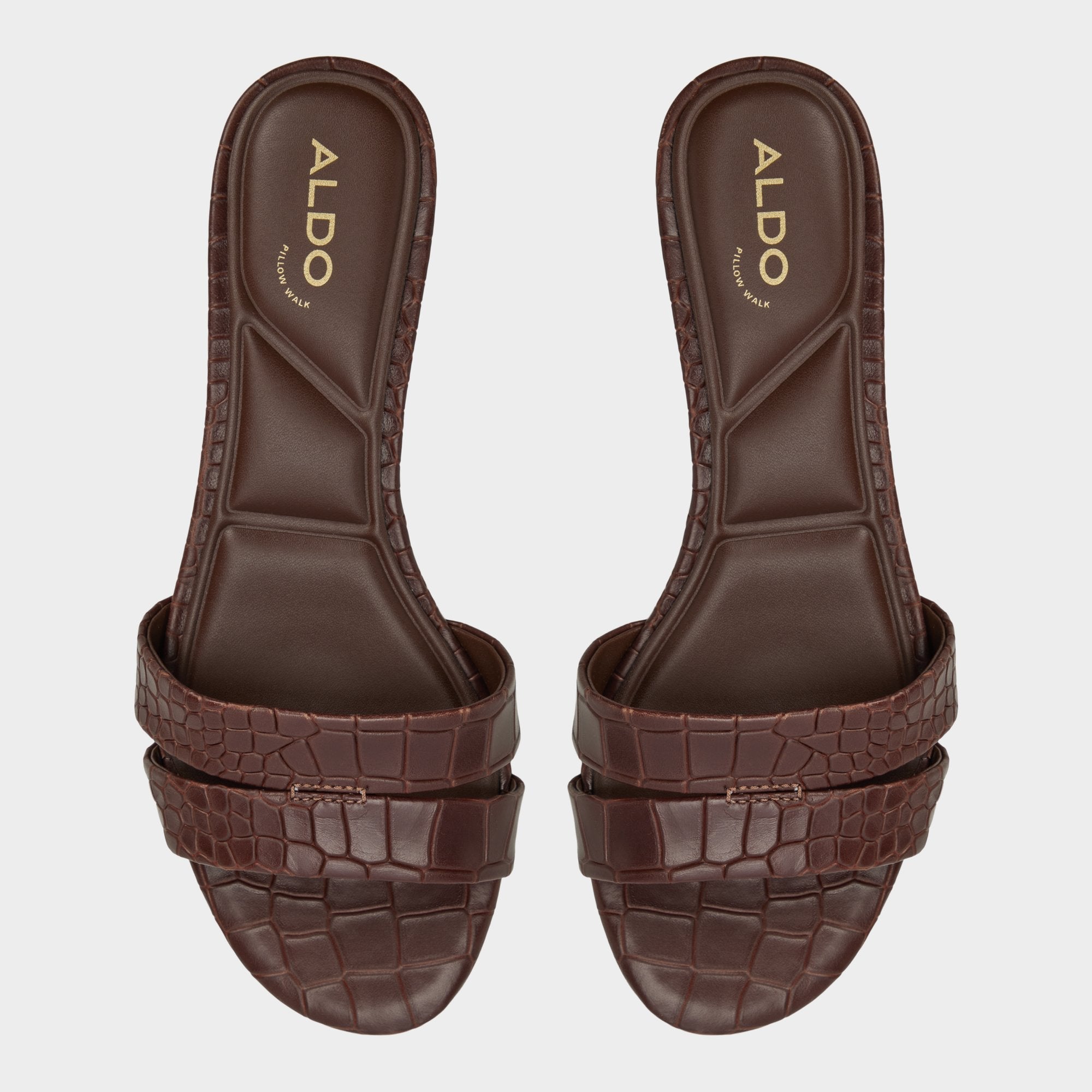 Aldo Scarletta Dark Brown Women's Heeled mules - Heeled mule, Kitten heel