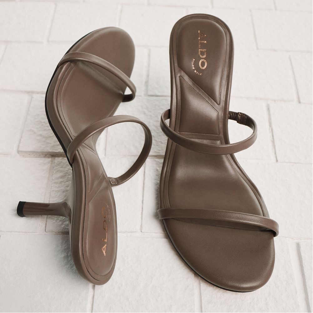 Aldo Avelinda in Khaki - Heeled mule