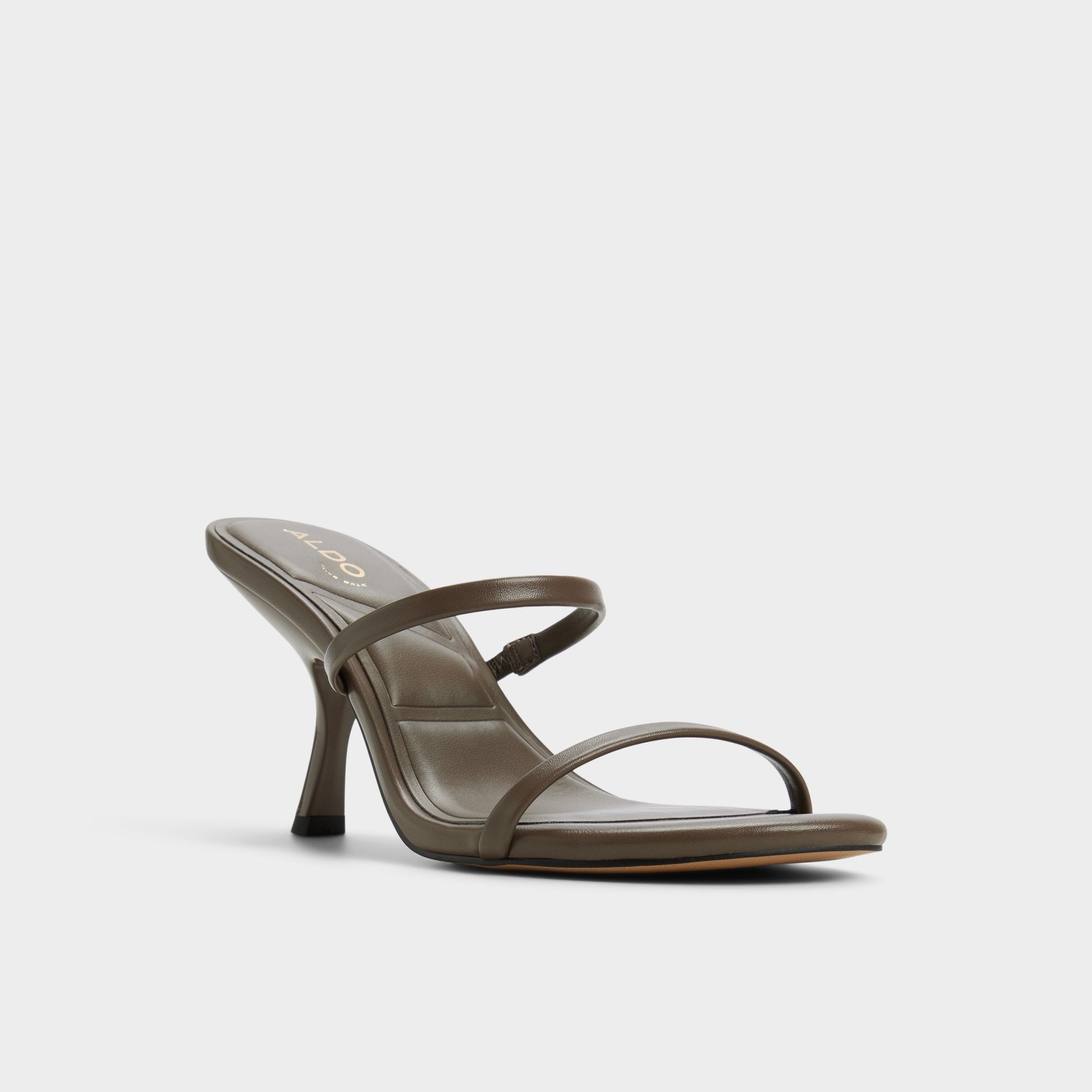 Aldo Avelinda in Khaki - Heeled mule