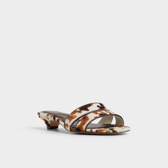Aldo Scarletta White/Black Women's Heeled mules - Heeled mule, Kitten heel