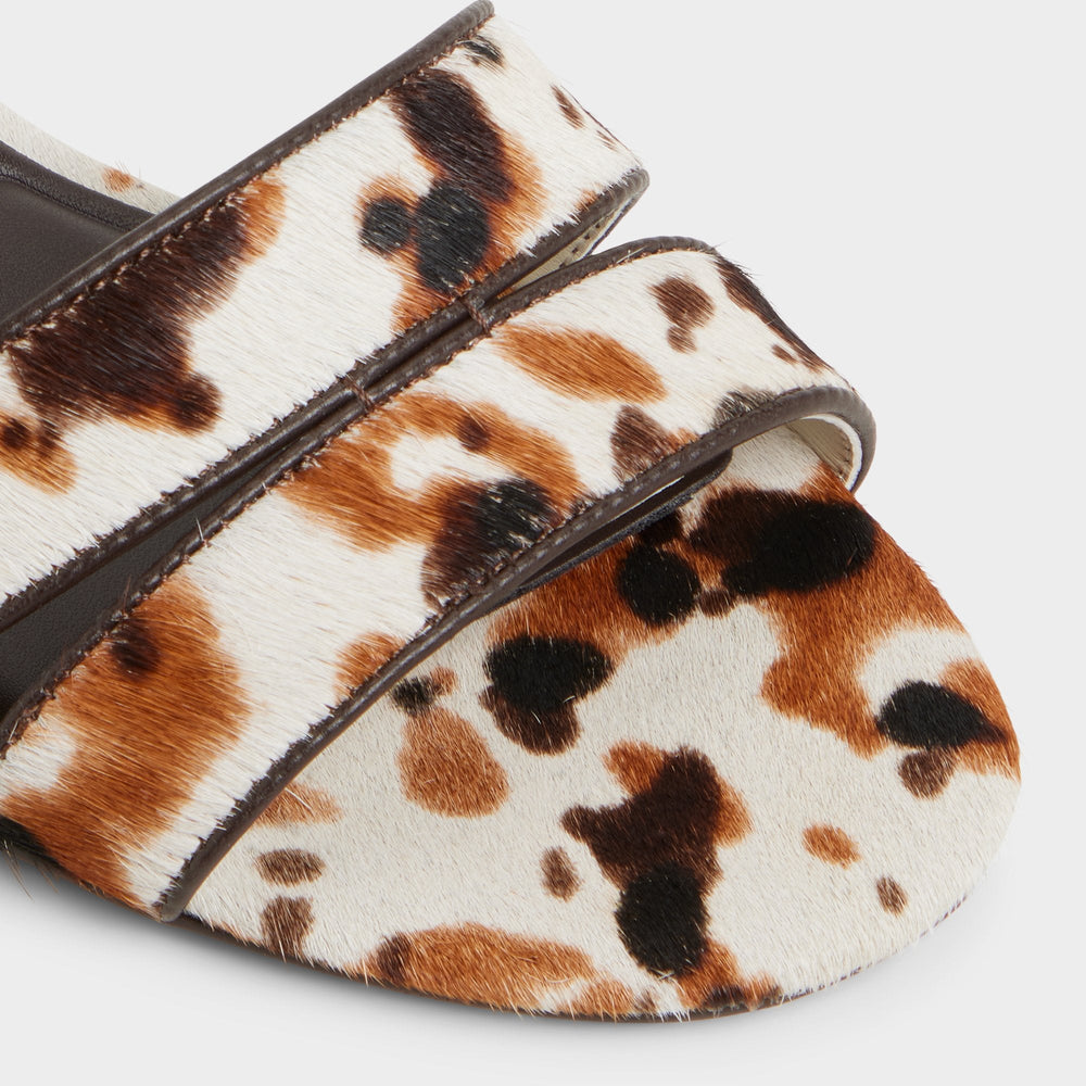 Aldo Scarletta White/Black Women's Heeled mules - Heeled mule, Kitten heel