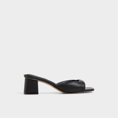 Aldo Aneky in Black - Heeled mule, Block heel