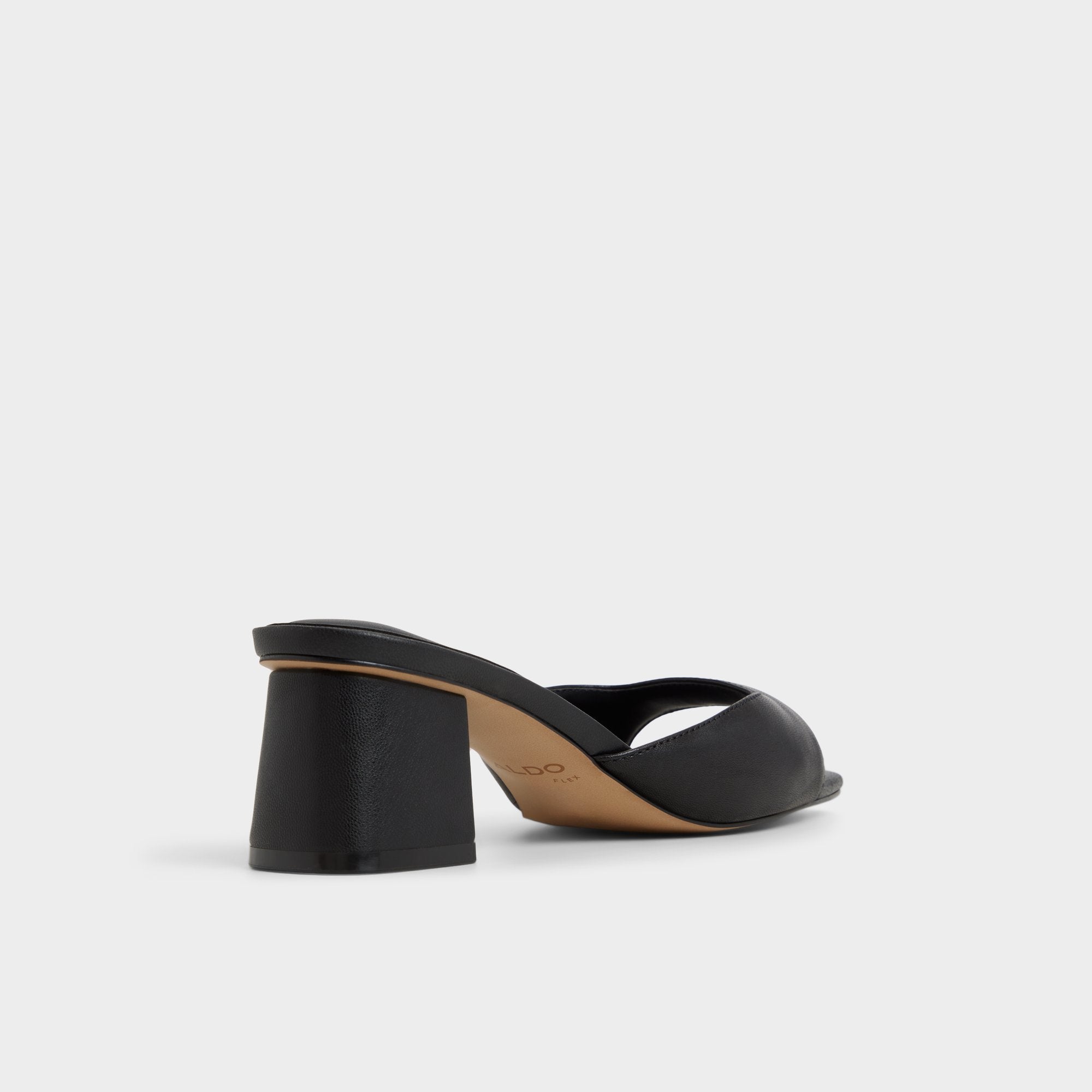 Aldo Aneky in Black - Heeled mule, Block heel