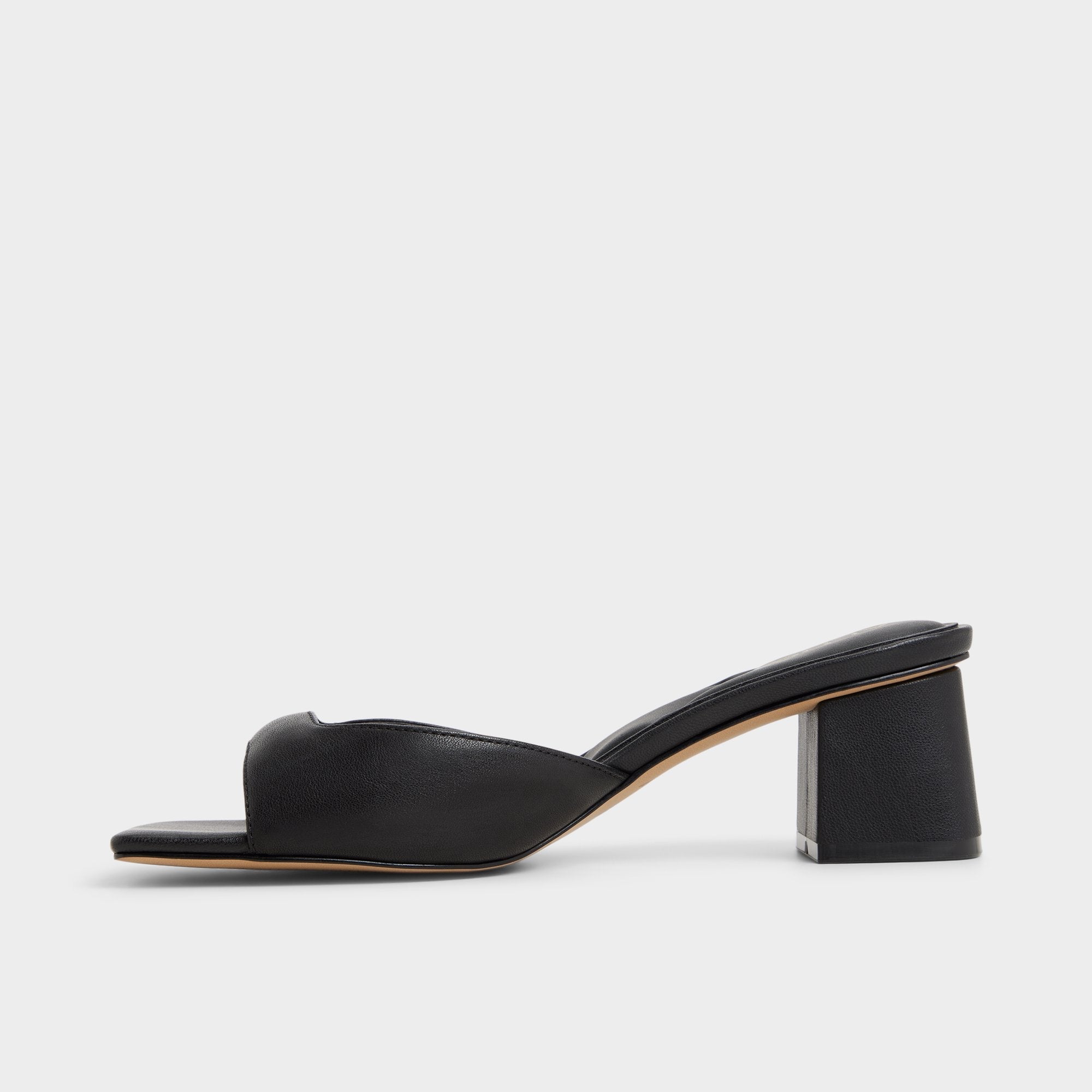 Aldo Aneky in Black - Heeled mule, Block heel