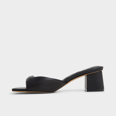 Aldo Aneky in Black - Heeled mule, Block heel