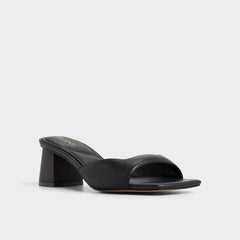 Aldo Aneky in Black - Heeled mule, Block heel