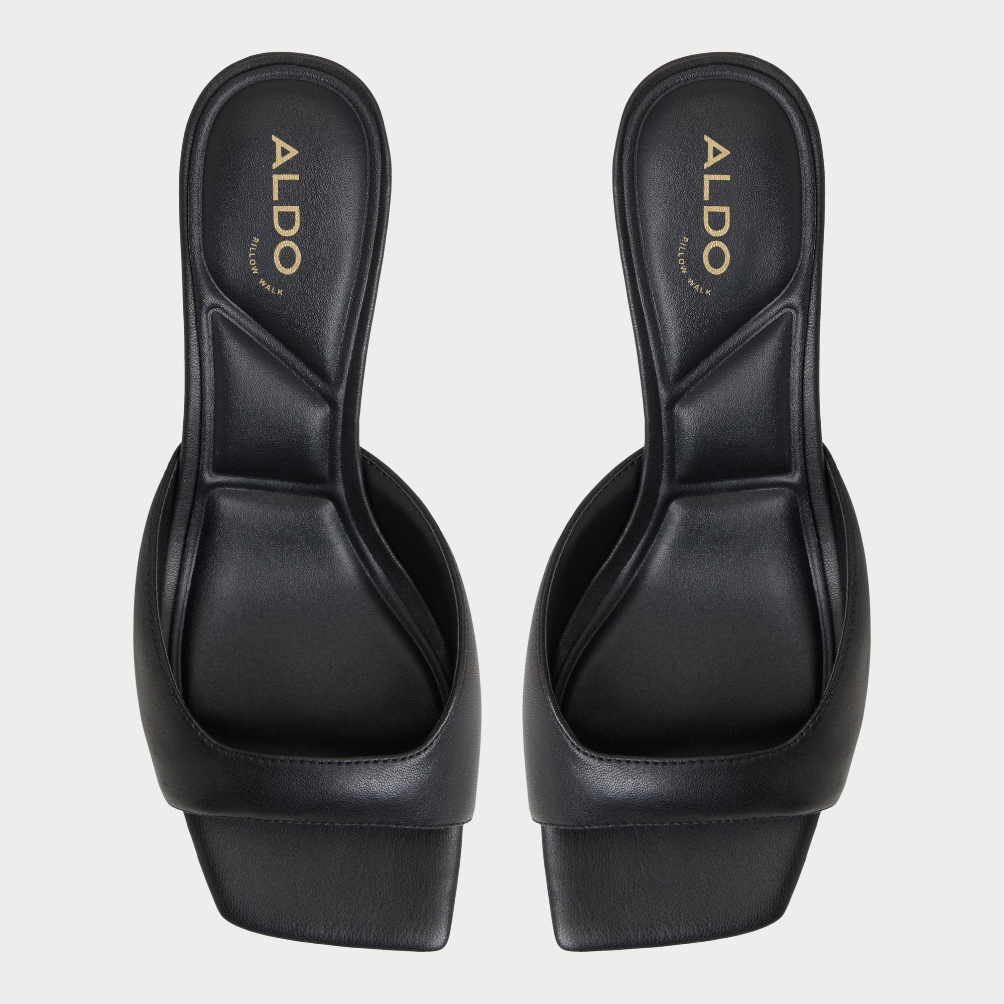Aldo Aneky in Black - Heeled mule, Block heel