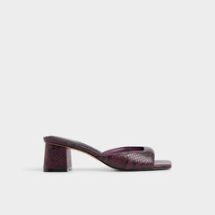 Aldo Aneky in Bordo - Heeled mule, Block heel