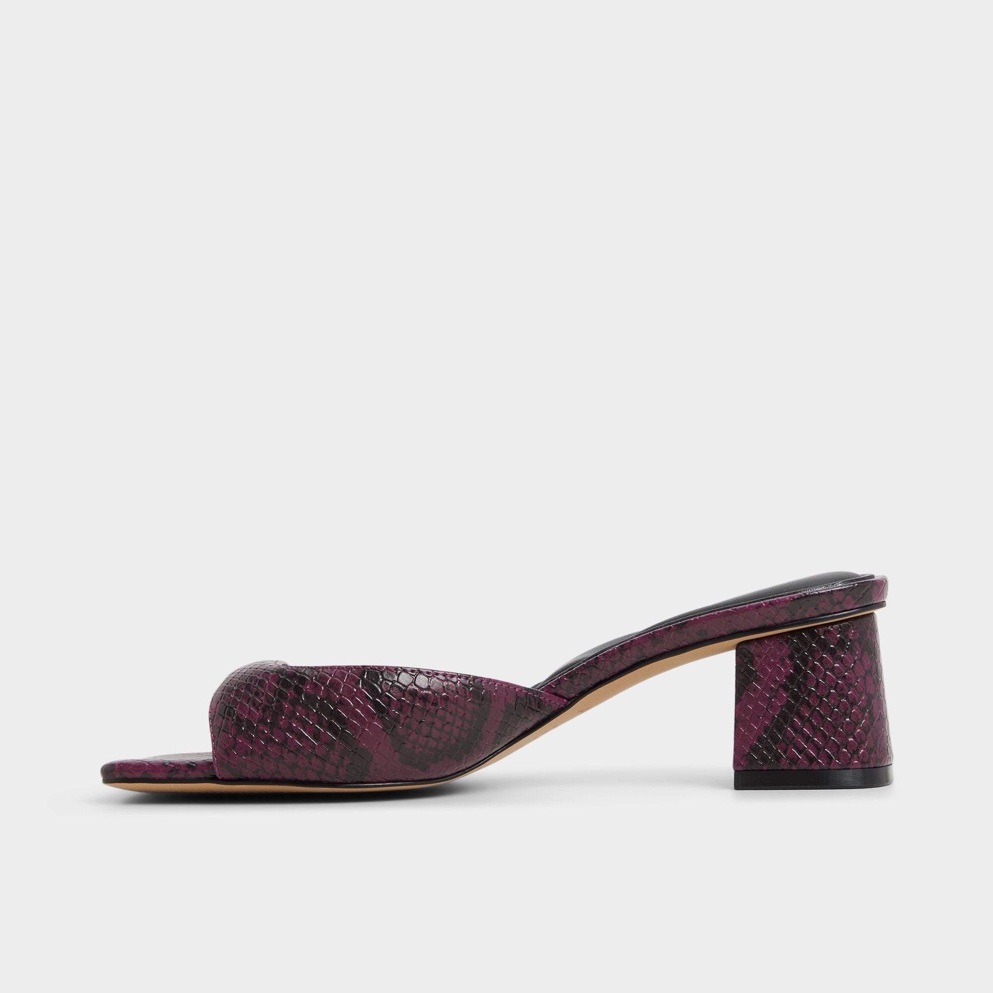 Aldo Aneky in Bordo - Heeled mule, Block heel