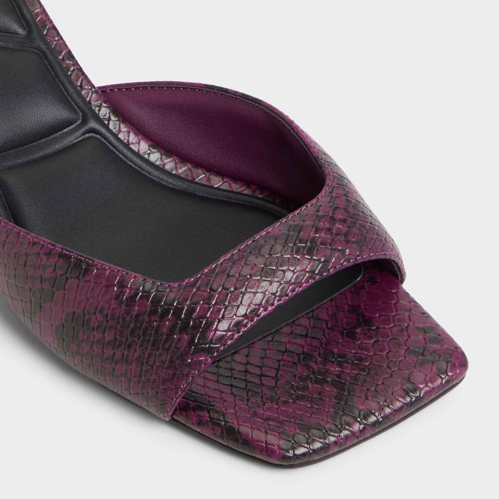 Aldo Aneky in Bordo - Heeled mule, Block heel