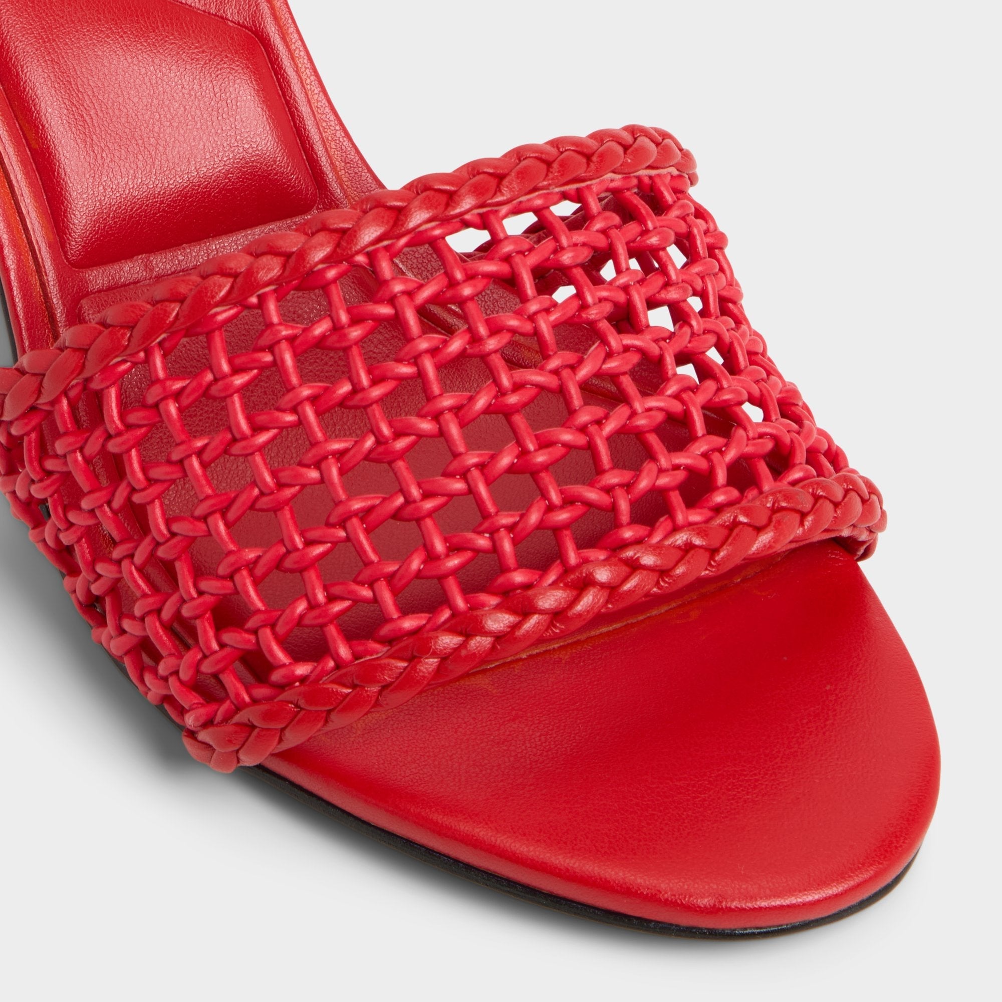 Aldo Beachdate Bright Red Women's Block heels - Heeled mule, Block heel