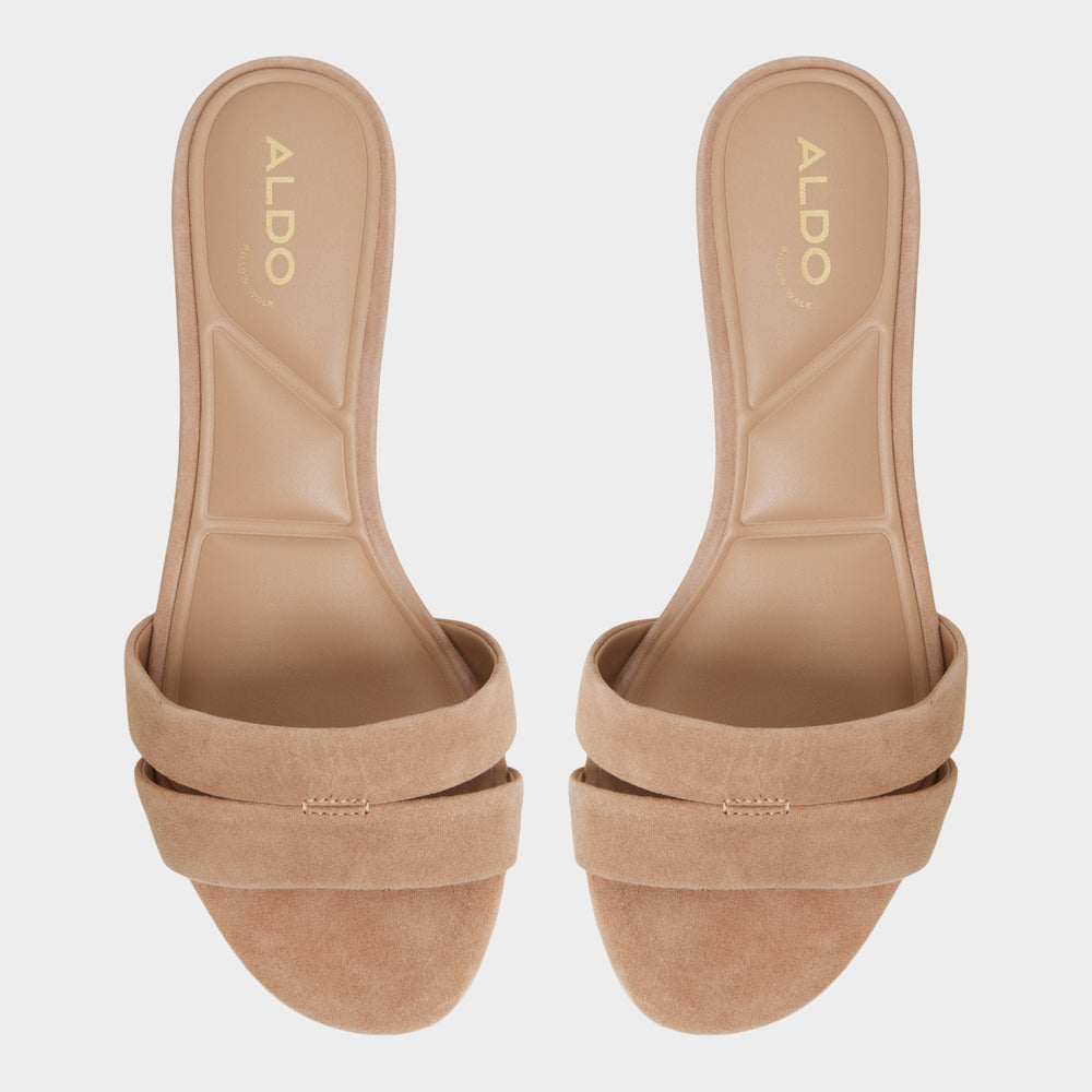 Aldo Scarletta Medium Brown Women's Heeled mules - Heeled mule, Kitten heel