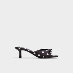 Aldo Belerose in Black White - Heeled mule, Stiletto heel