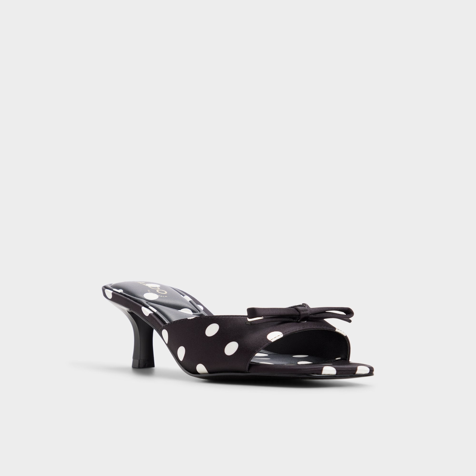 Aldo Belerose in Black White - Heeled mule, Stiletto heel