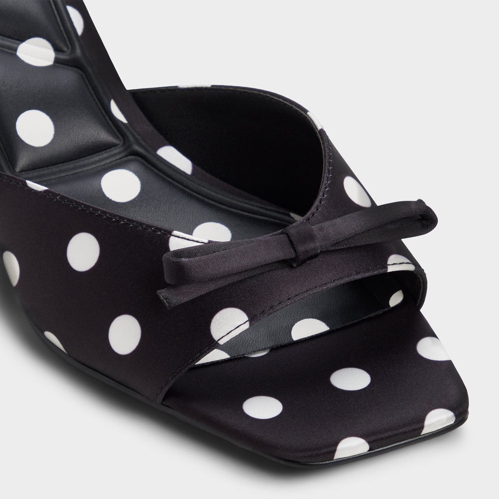 Aldo Belerose in Black White - Heeled mule, Stiletto heel