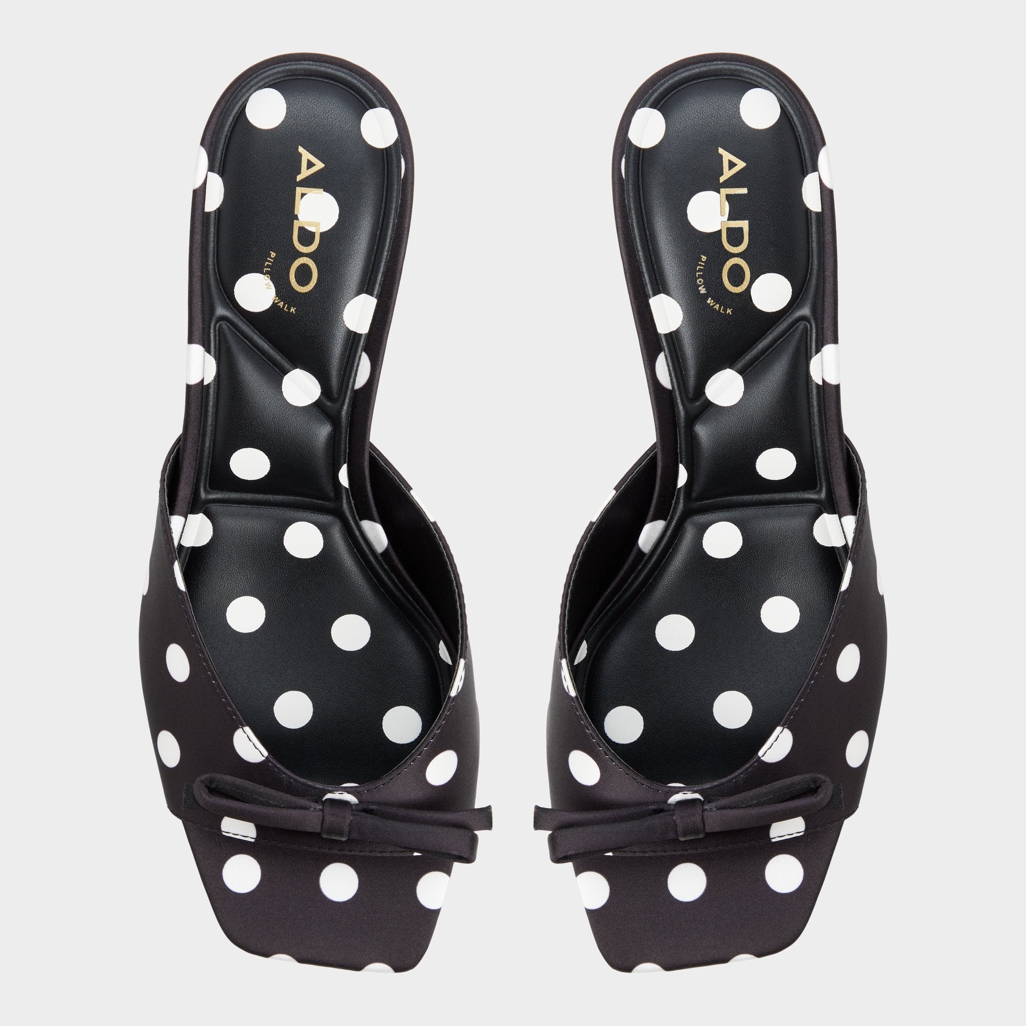 Aldo Belerose in Black White - Heeled mule, Stiletto heel