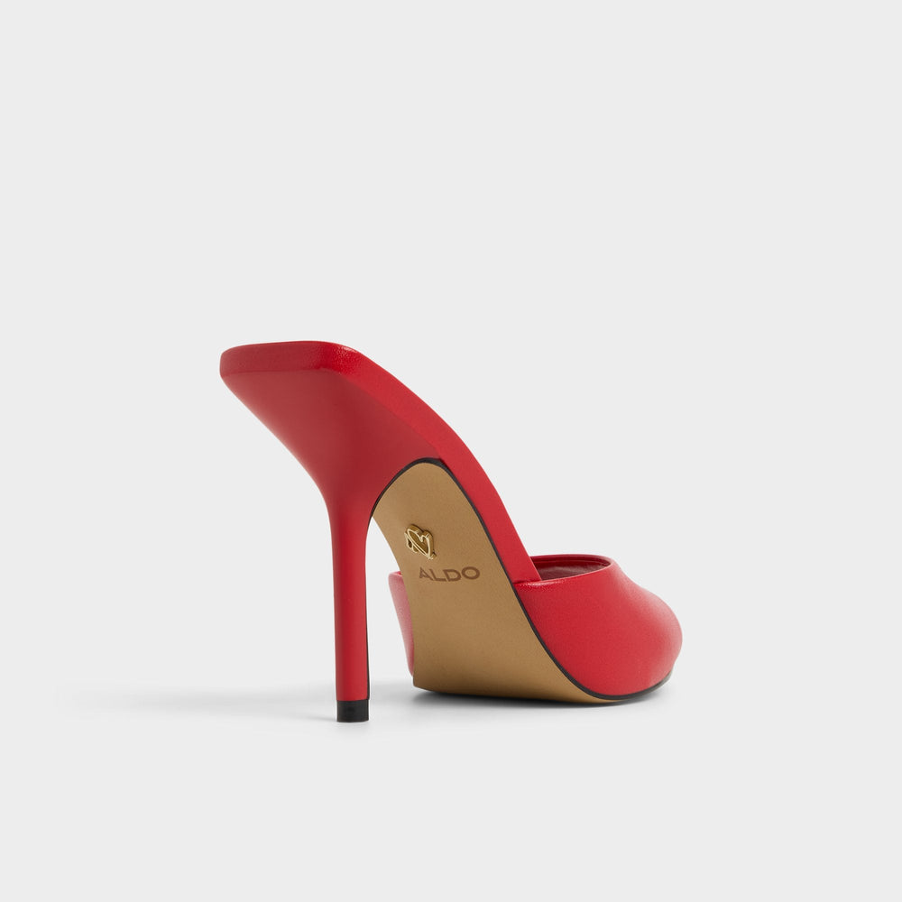Aldo Madelan in Bright Red - Heeled mule, Stiletto heel