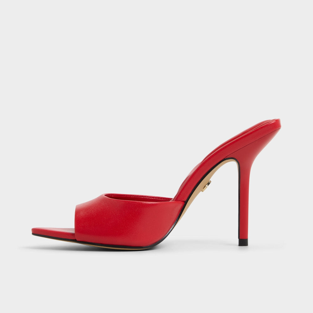 Aldo Madelan in Bright Red - Heeled mule, Stiletto heel