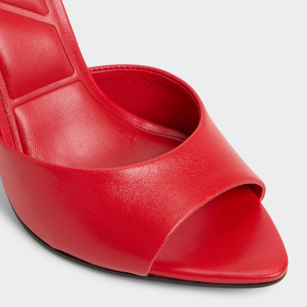 Aldo Madelan in Bright Red - Heeled mule, Stiletto heel