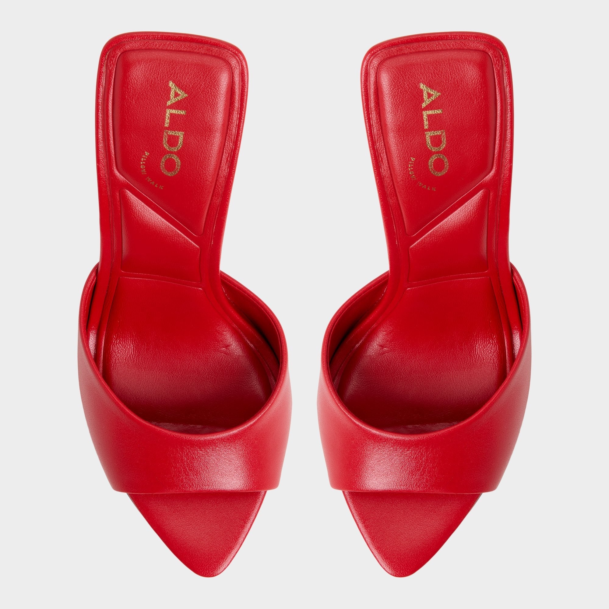 Aldo Madelan in Bright Red - Heeled mule, Stiletto heel