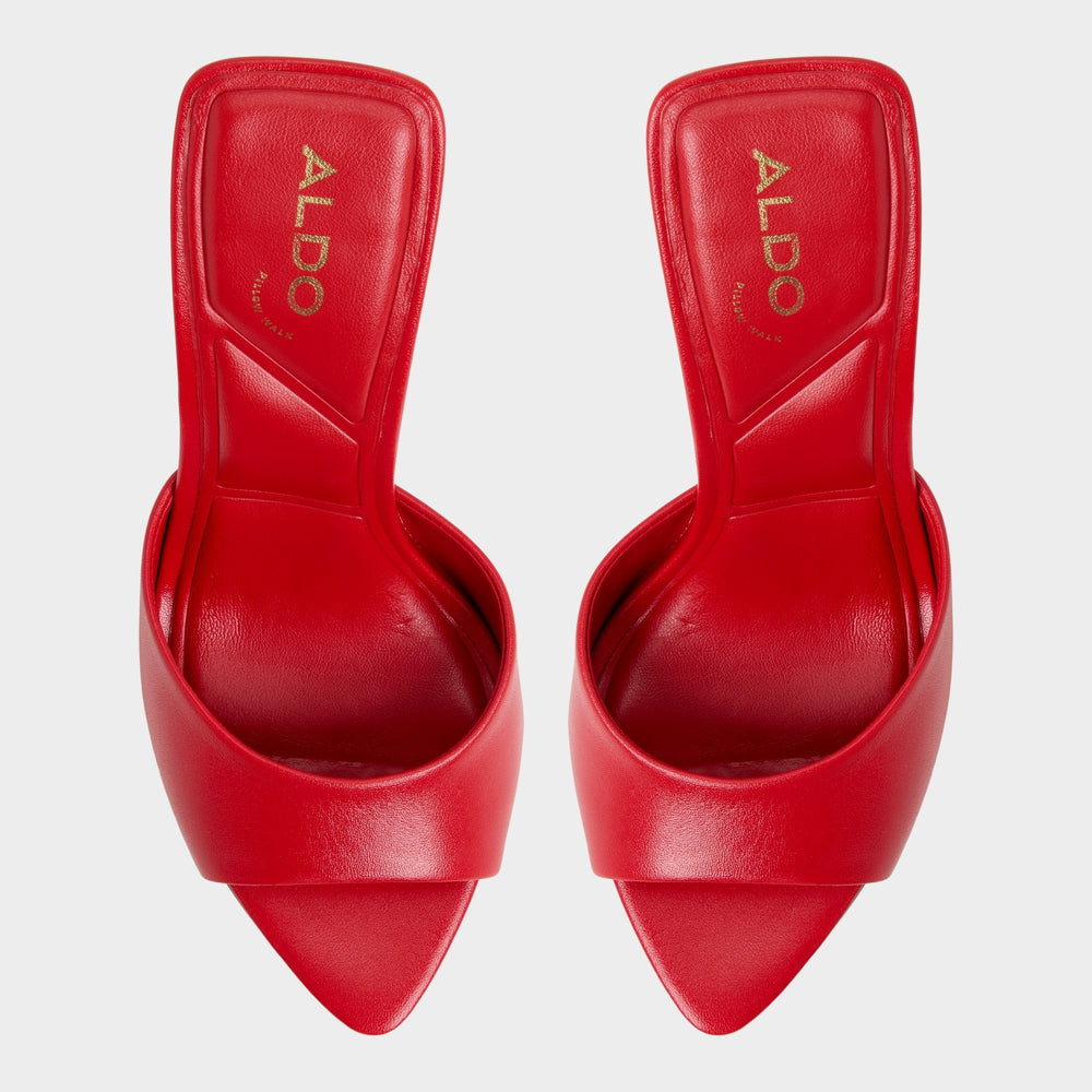 Aldo Madelan in Bright Red - Heeled mule, Stiletto heel