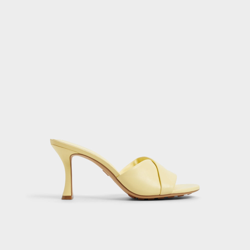 Aldo Lyhanna Light Yellow Women's Heeled mules - Heeled mule, Stiletto heel