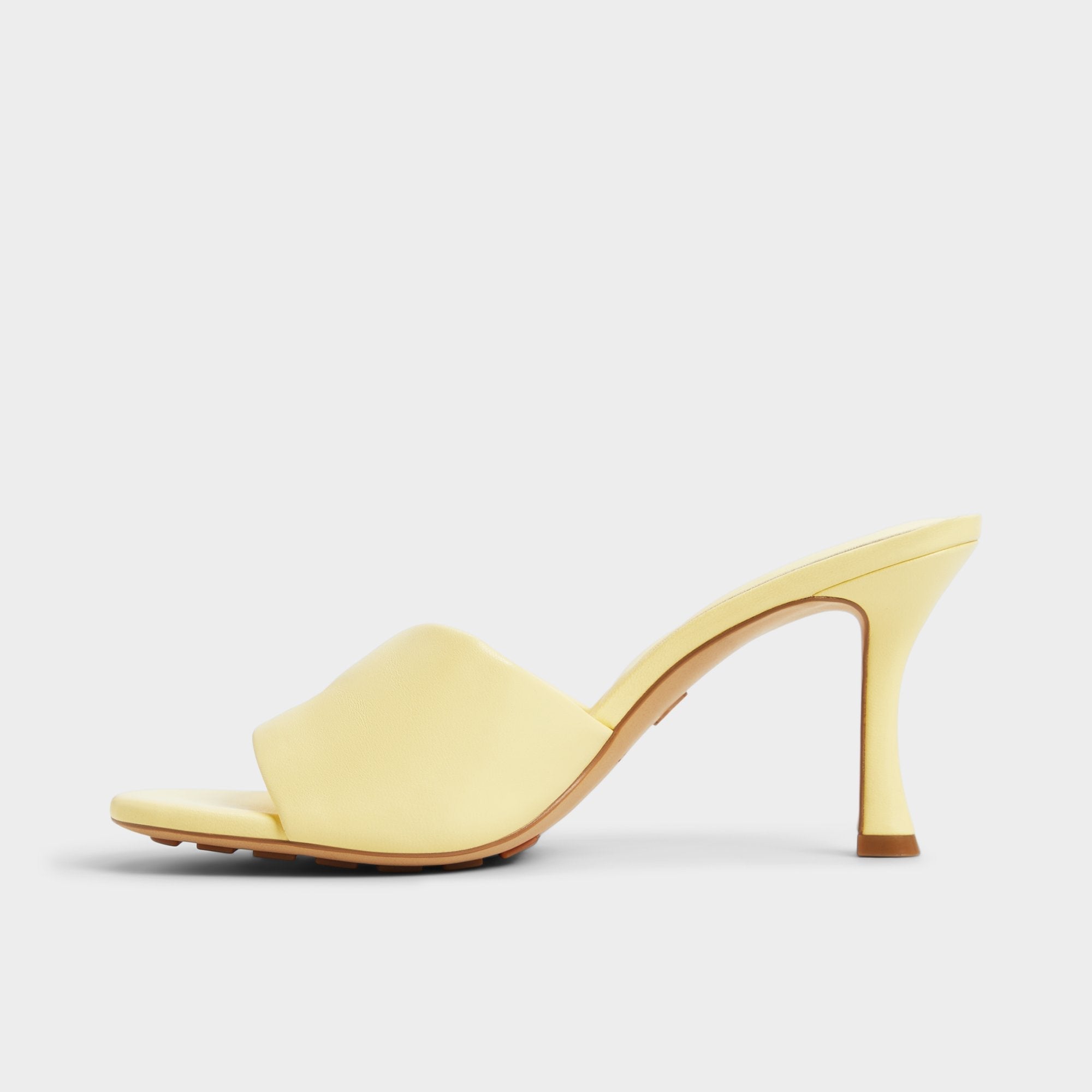 Aldo Lyhanna Light Yellow Women's Heeled mules - Heeled mule, Stiletto heel