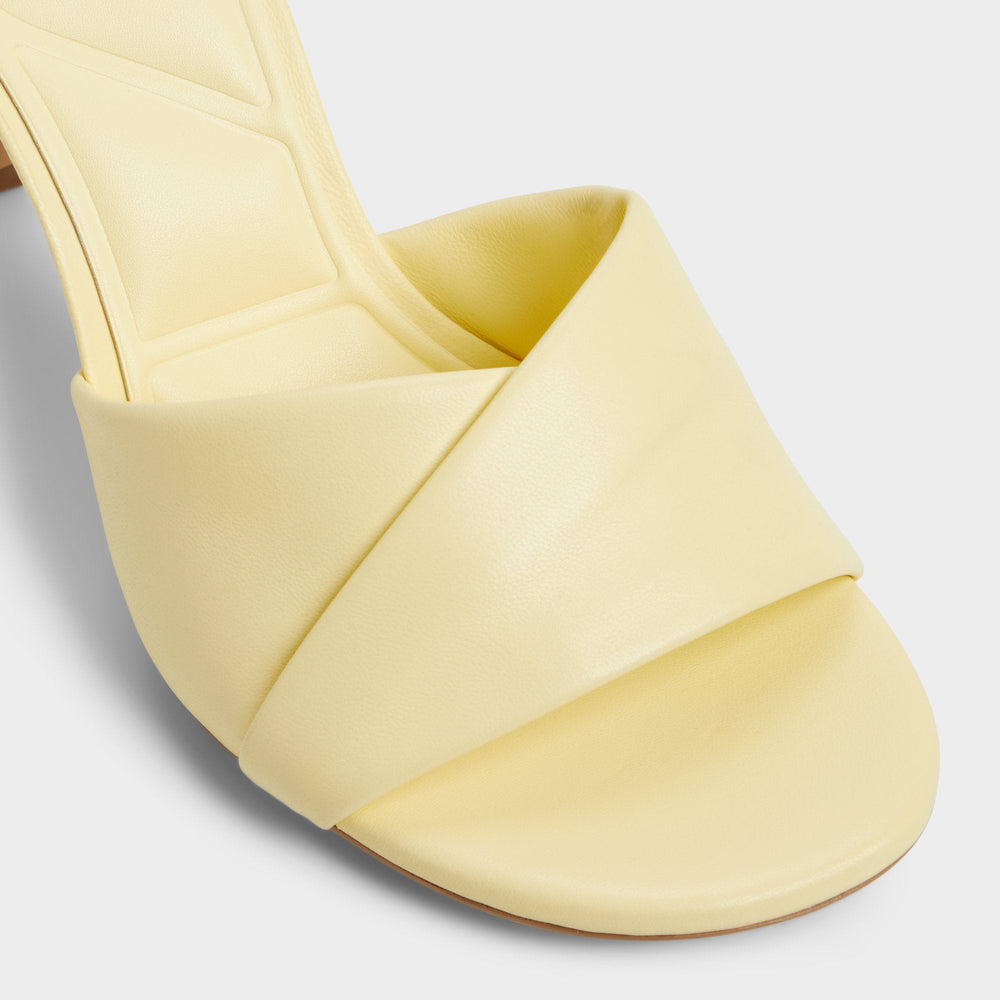 Aldo Lyhanna Light Yellow Women's Heeled mules - Heeled mule, Stiletto heel