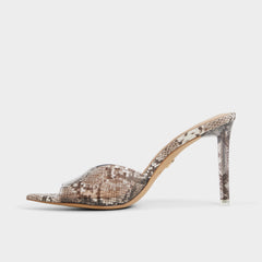 Aldo Anitabrilden Other Grey Women's Mule slides - Heeled mule, Stiletto heel