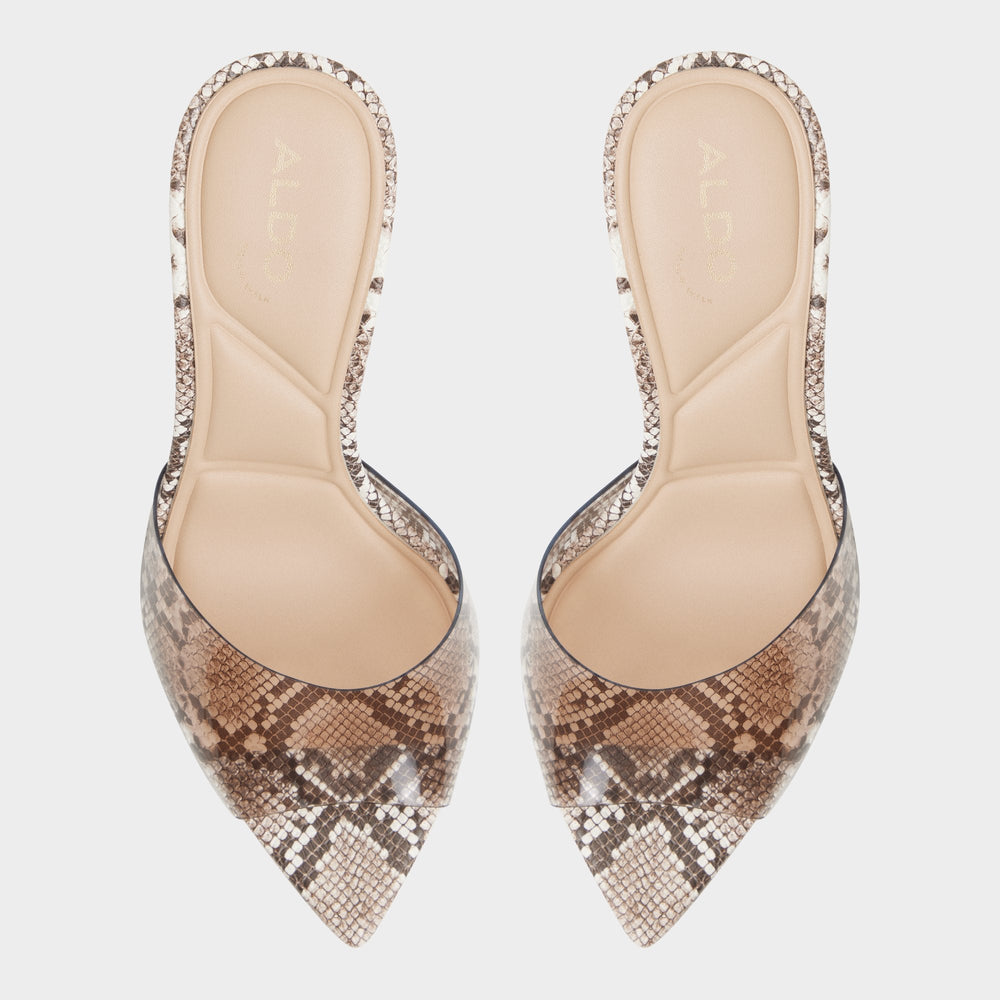 Aldo Anitabrilden Other Grey Women's Mule slides - Heeled mule, Stiletto heel