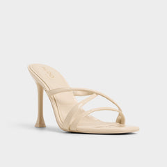 Aldo Velaia Light Beige Women's Heeled mules - Heeled mule, Stiletto heel