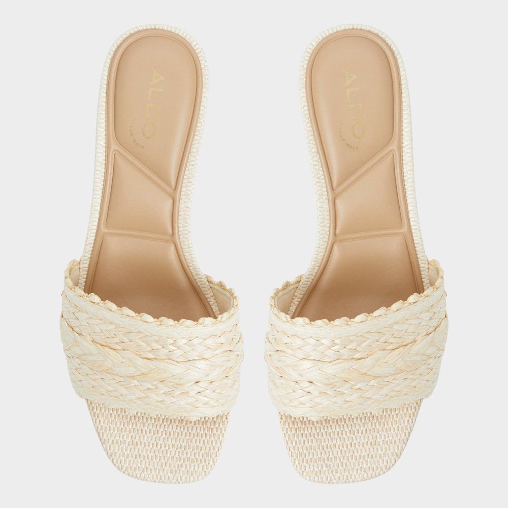 Aldo Claudina Natural Women's Block heels - Heeled mule, Block heel