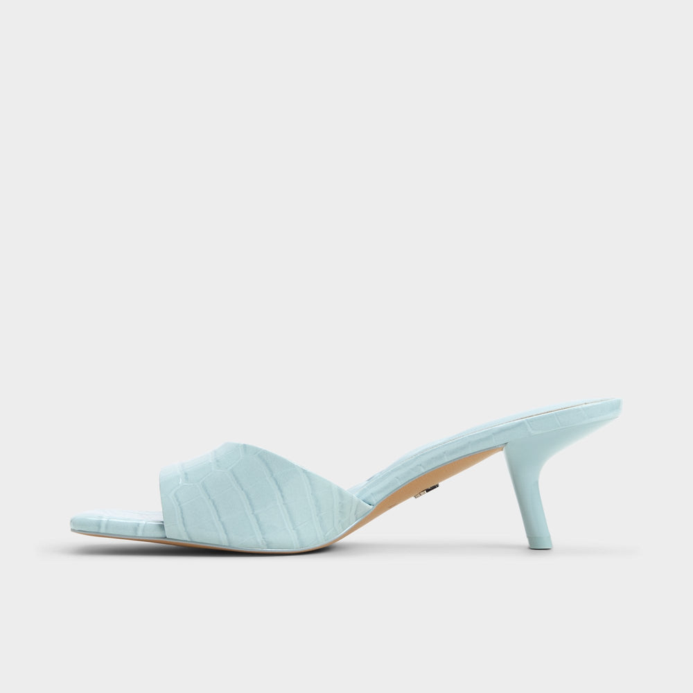 Aldo Enchanting Pastel Blue Women's Heeled mules - Heeled mule, Kitten heel