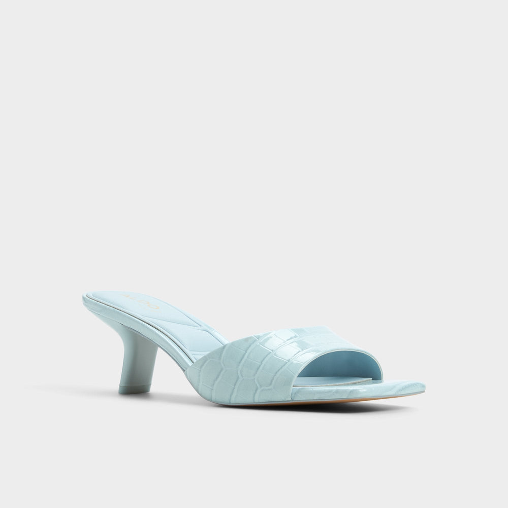 Aldo Enchanting Pastel Blue Women's Heeled mules - Heeled mule, Kitten heel