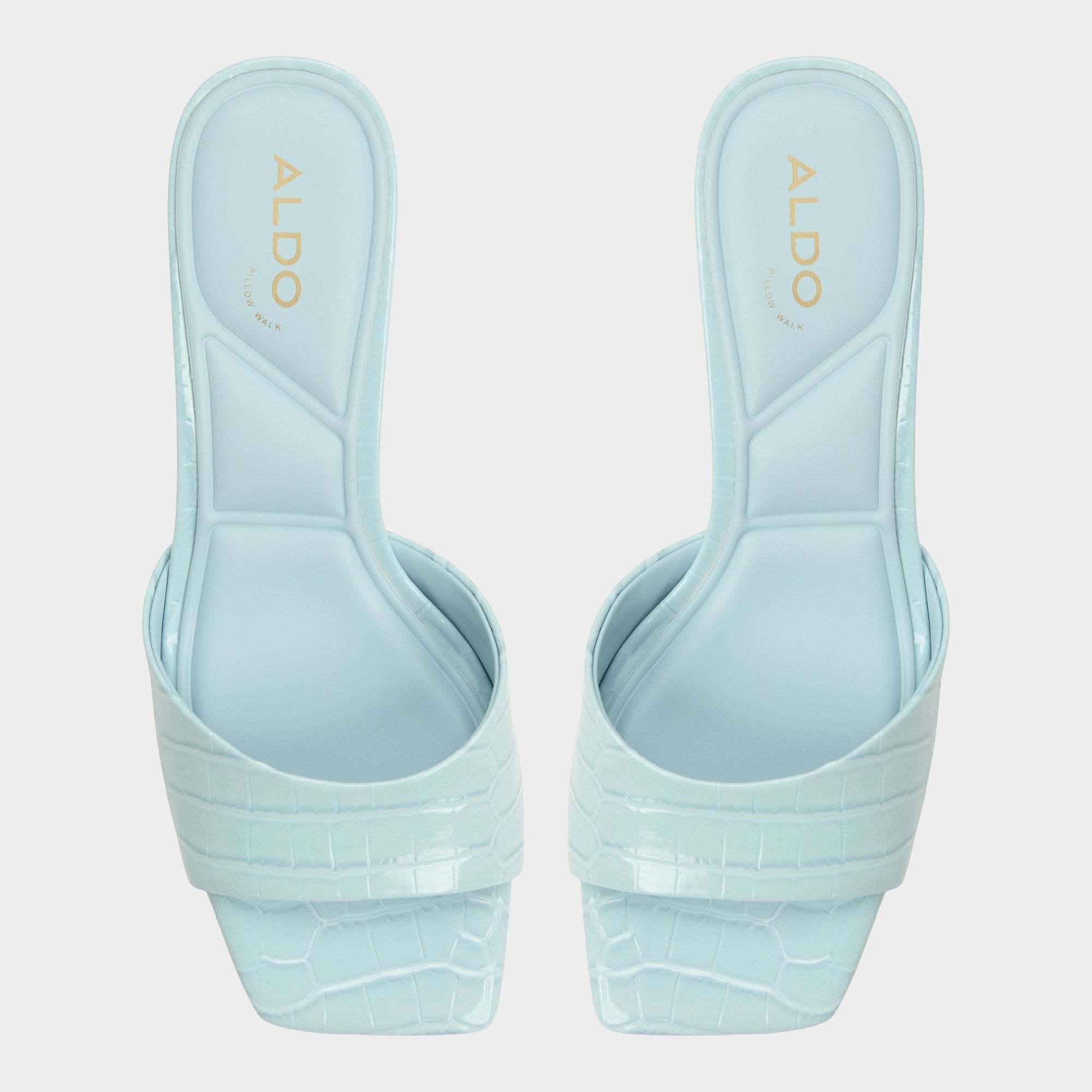 Aldo Enchanting Pastel Blue Women's Heeled mules - Heeled mule, Kitten heel