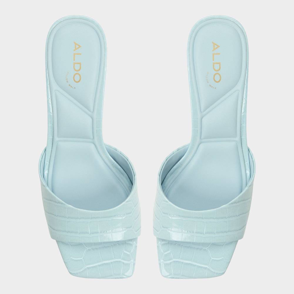 Aldo Enchanting Pastel Blue Women's Heeled mules - Heeled mule, Kitten heel
