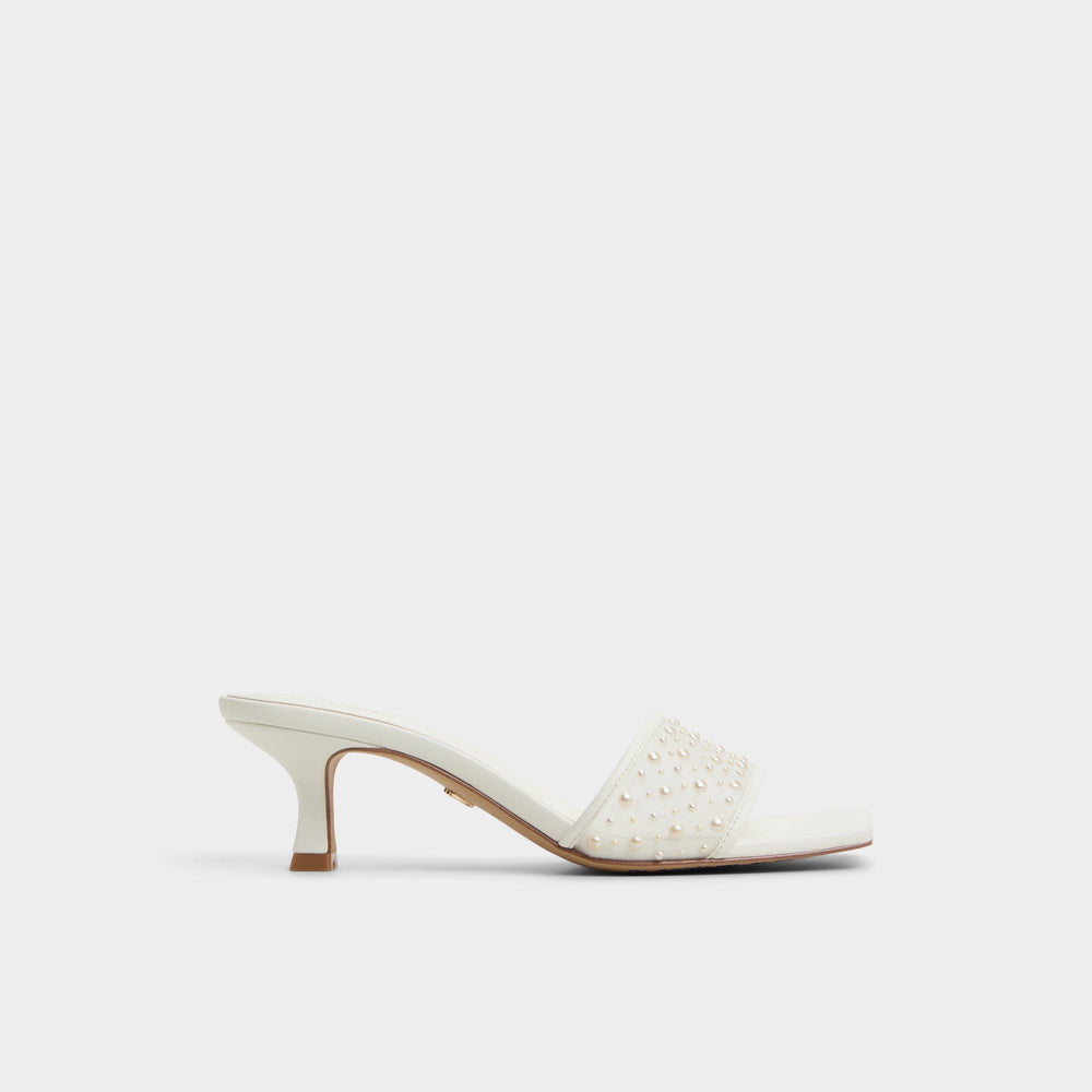 Aldo Pearlia White Women's Heeled mules - Heeled mule