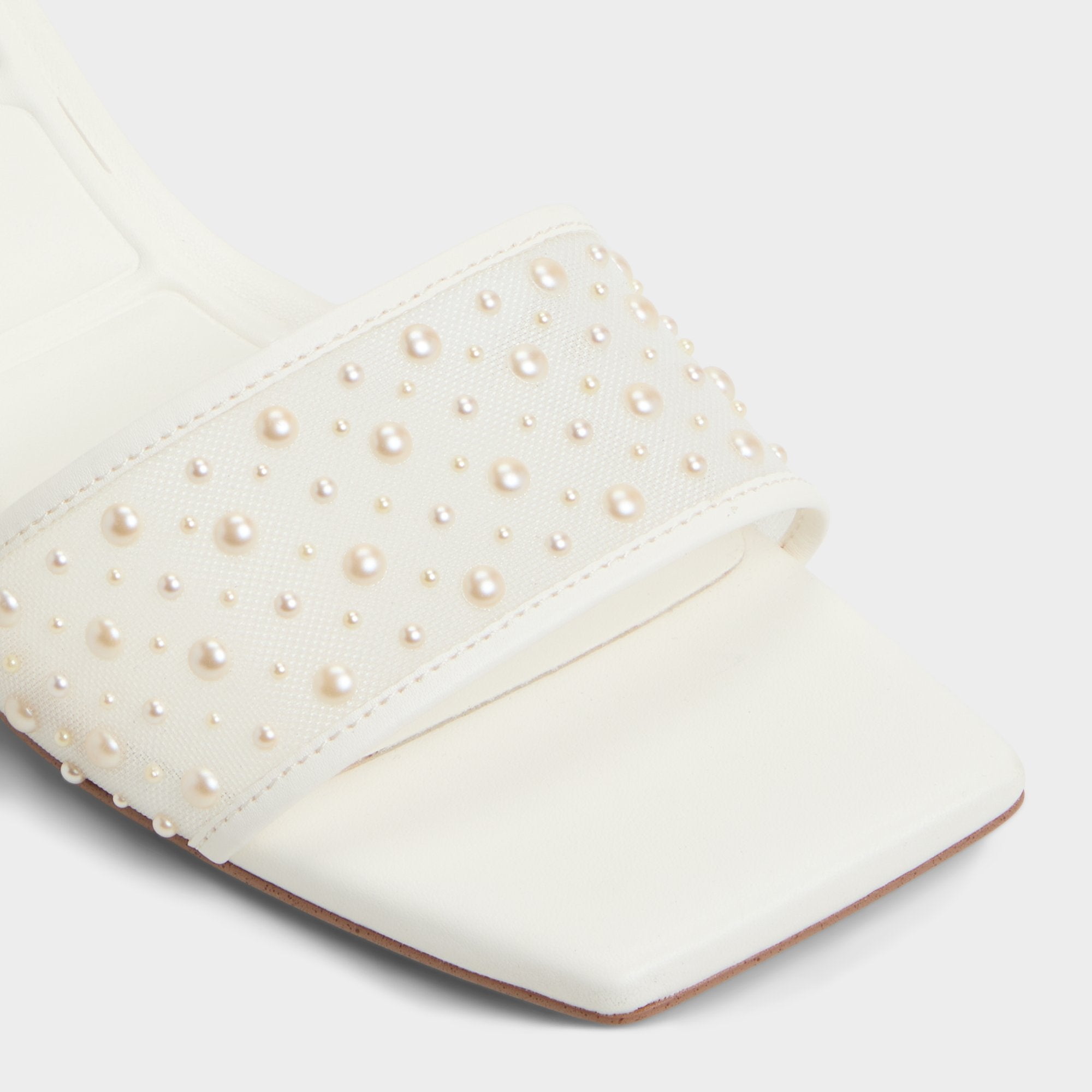 Aldo Pearlia White Women's Heeled mules - Heeled mule