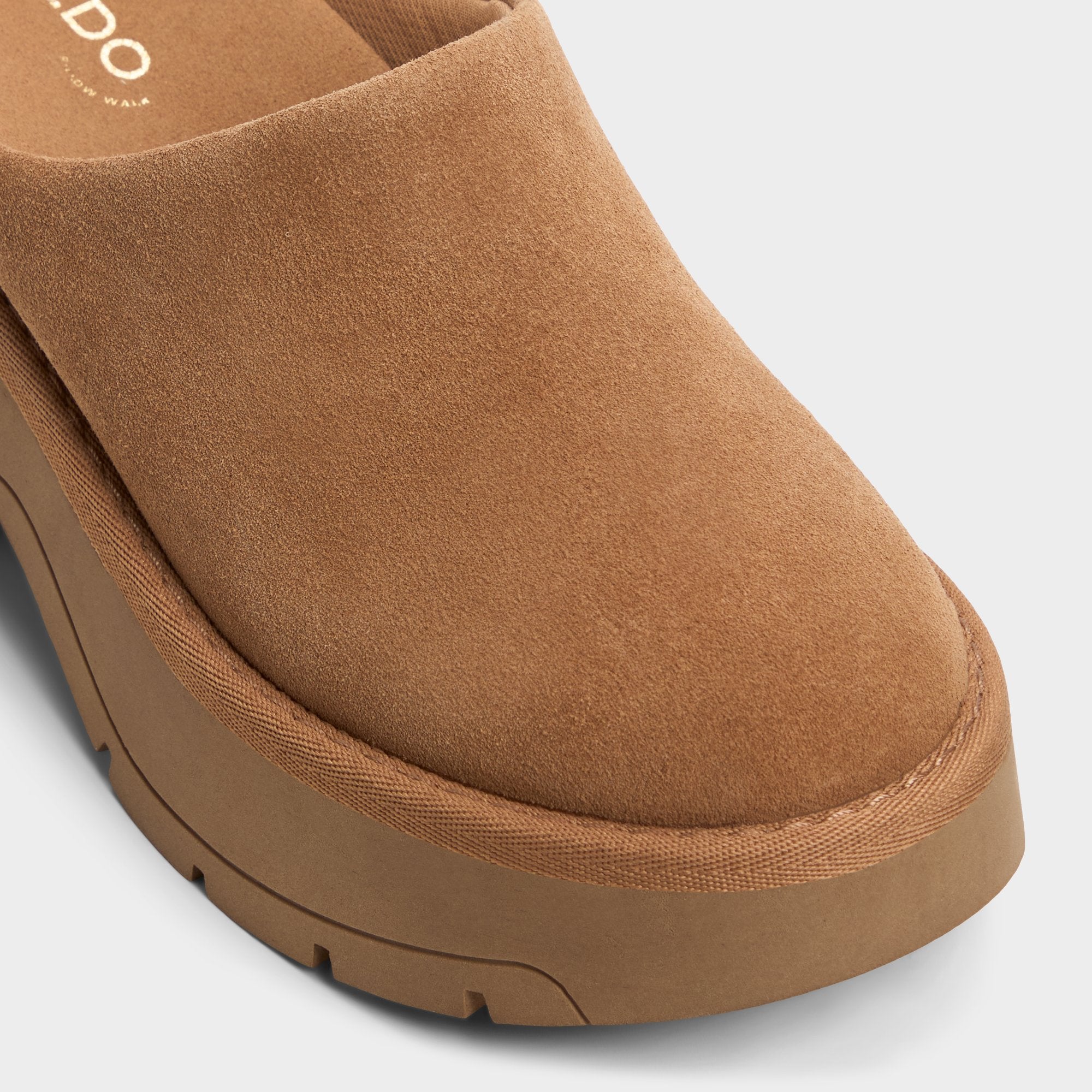 Aldo Academia Camel Women's Cold Weather Shoes - Heeled mule, Lug sole