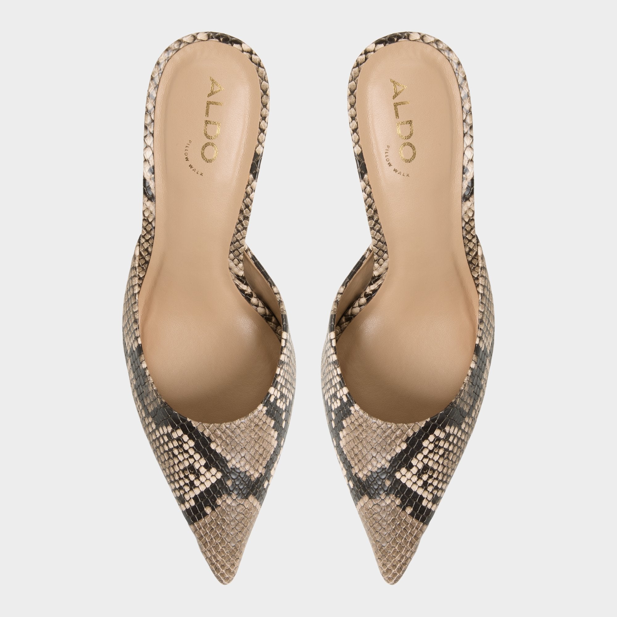 Aldo Beatrixy Python Women's Heeled mules - Heeled mule, Stiletto heel