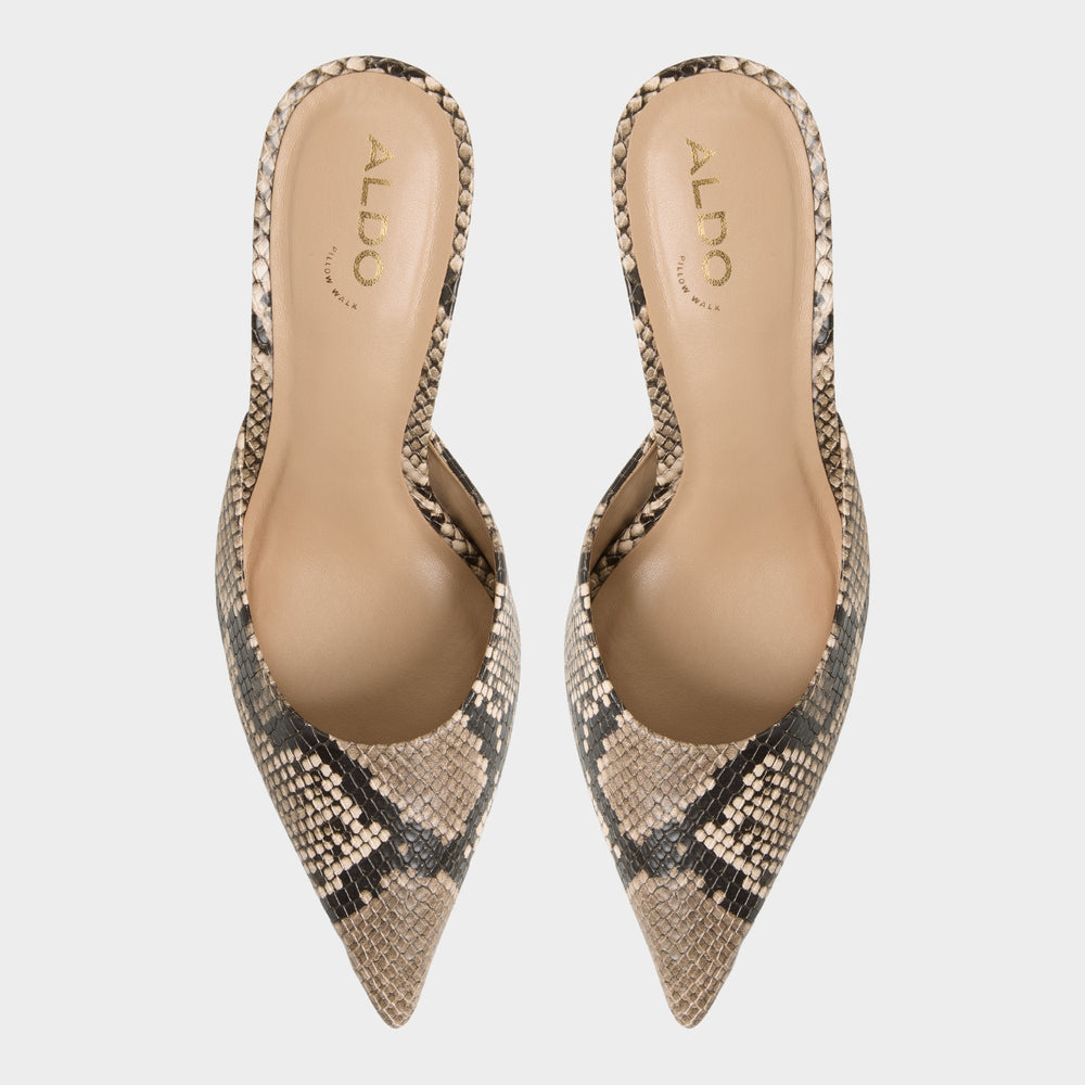 Aldo Beatrixy Python Women's Heeled mules - Heeled mule, Stiletto heel