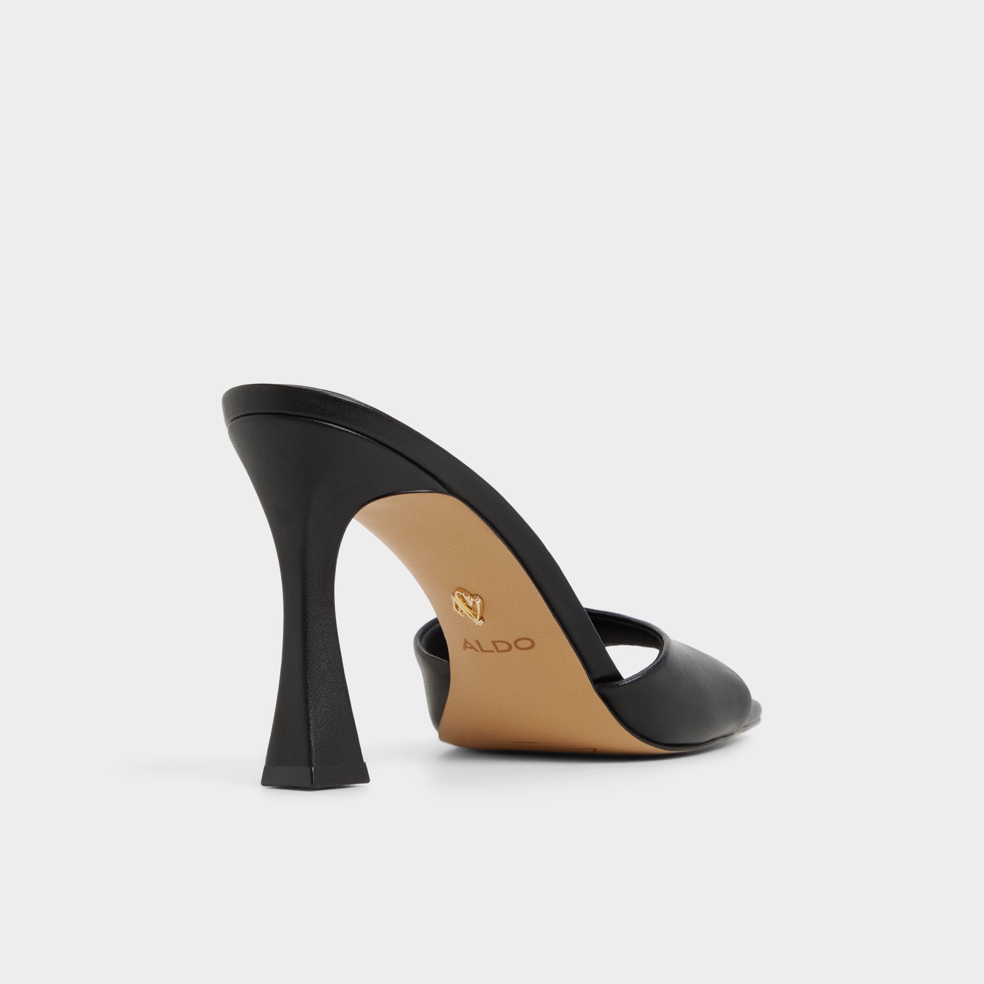 Aldo Jennifer in Black - Heeled mule, Stiletto heel