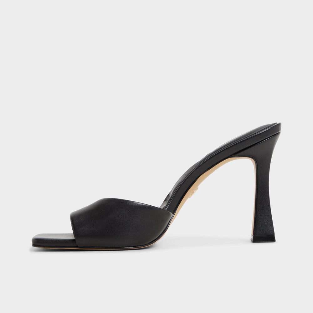Aldo Jennifer in Black - Heeled mule, Stiletto heel