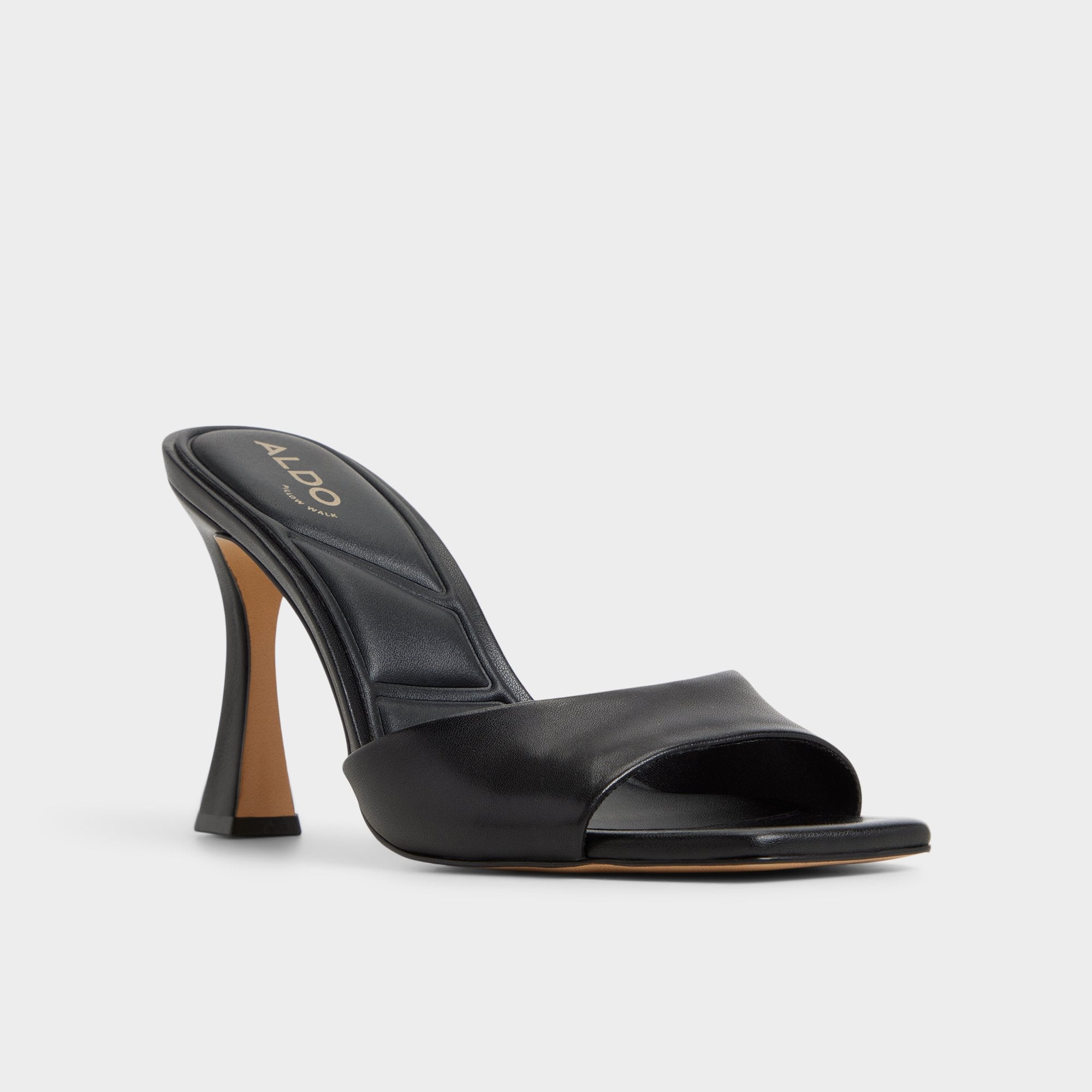 Aldo Jennifer in Black - Heeled mule, Stiletto heel