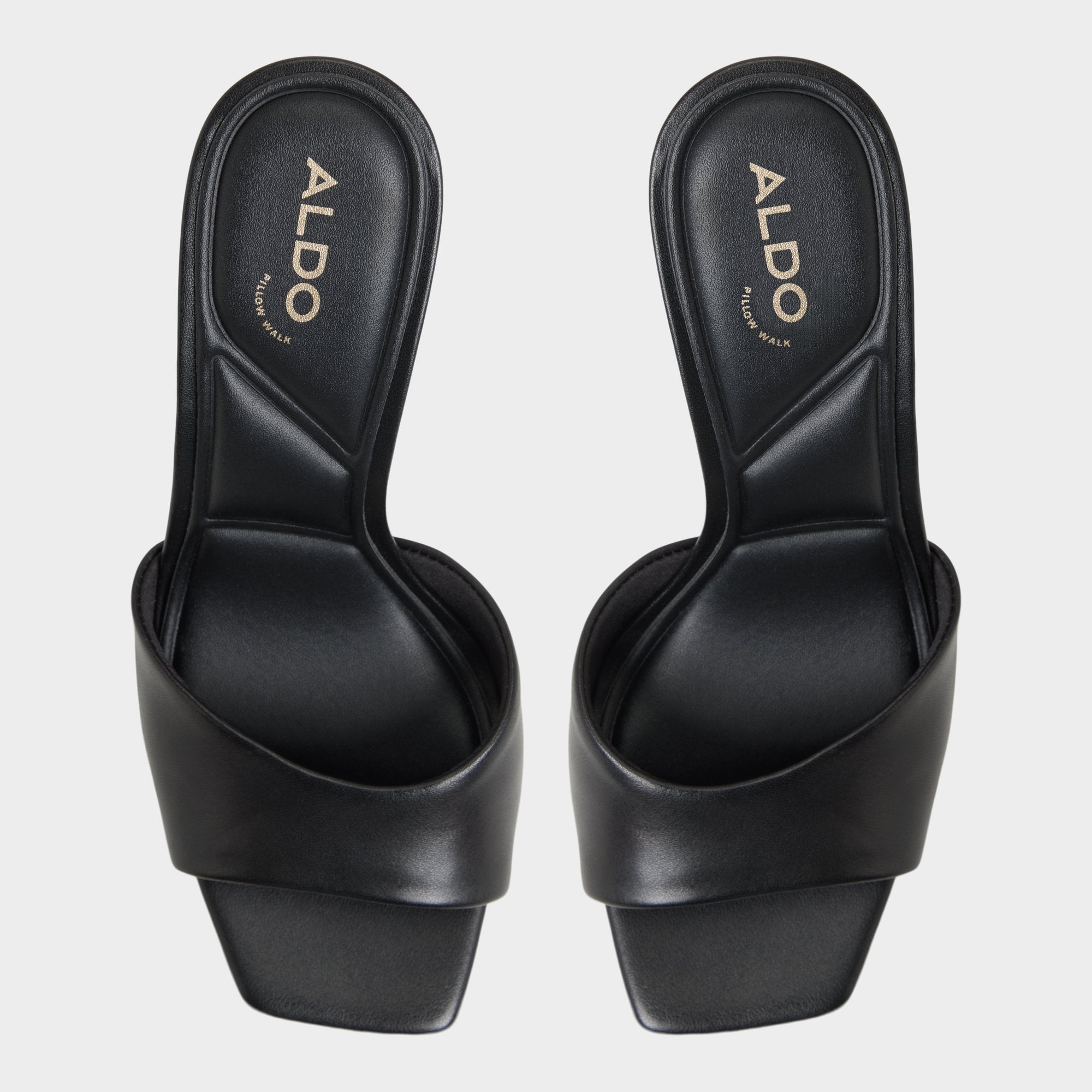 Aldo Jennifer in Black - Heeled mule, Stiletto heel