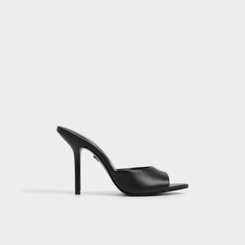Aldo Madelan in Black - Heeled mule, Stiletto heel