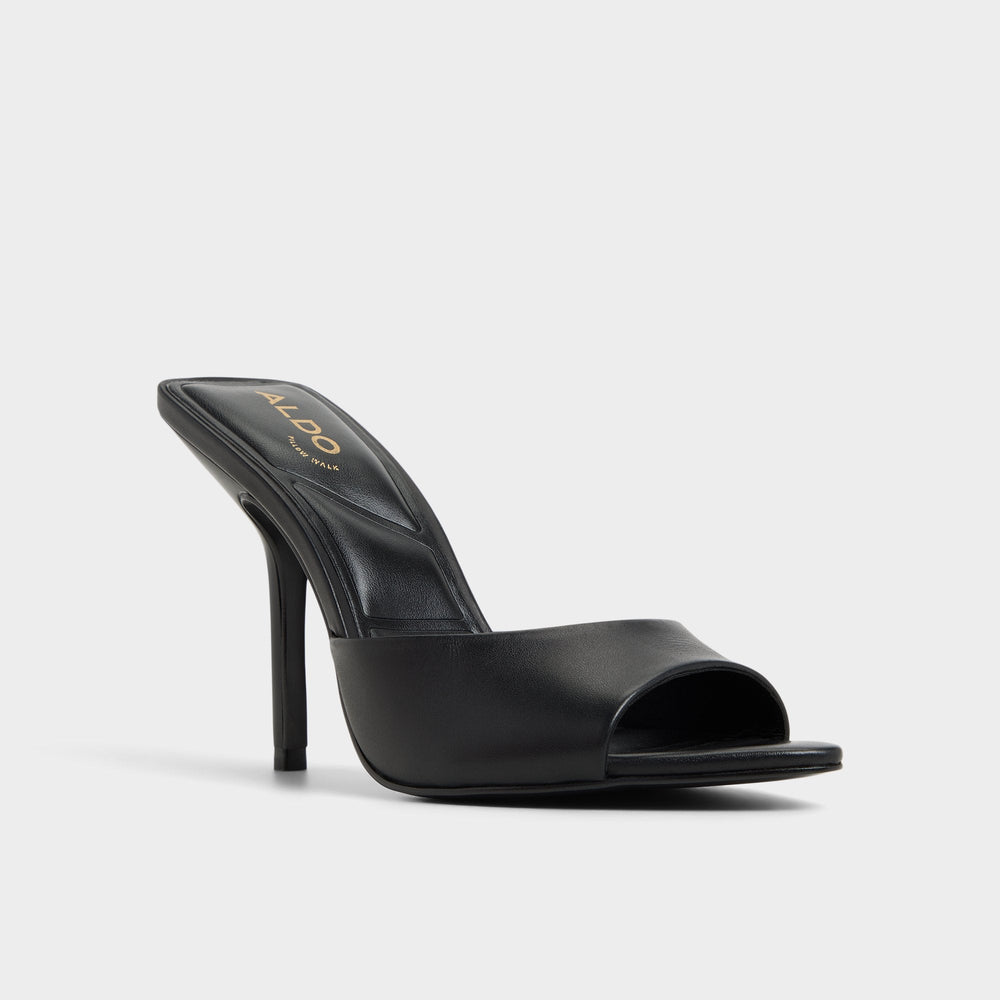 Aldo Madelan in Black - Heeled mule, Stiletto heel