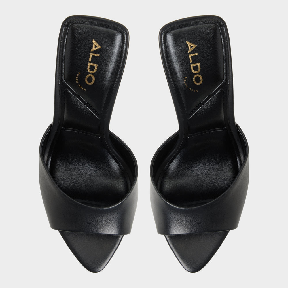 Aldo Madelan in Black - Heeled mule, Stiletto heel